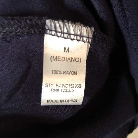 Heart and Hips Navy Blue Tunic Length Blouse - Picture 6 of 10